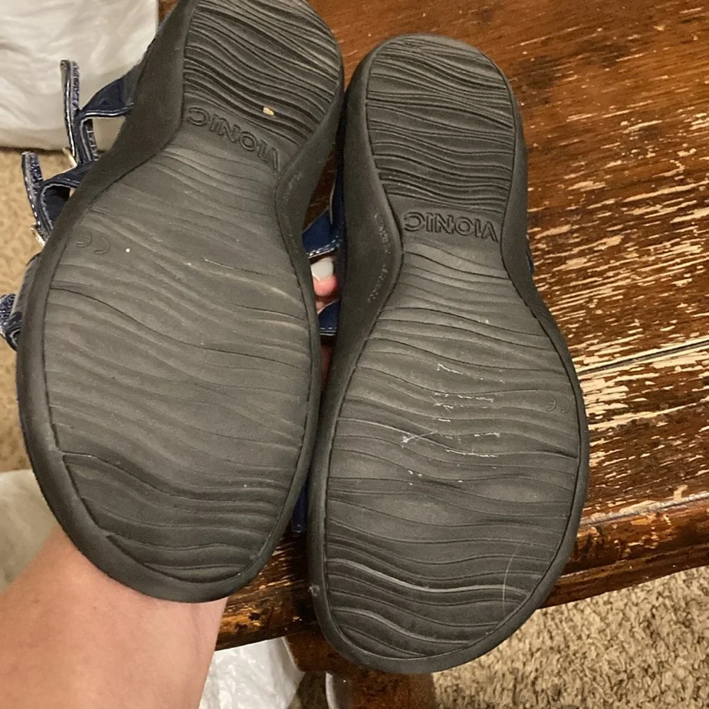 Vionic blue sandals size 7 strappy comfy - Picture 5 of 6